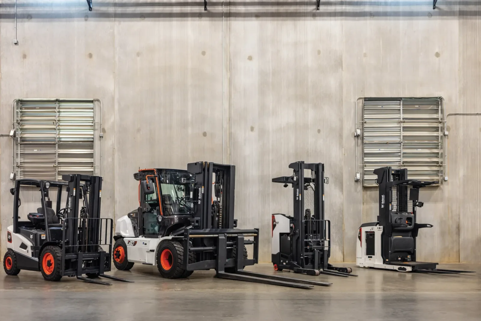 Used Bobcat forklift working in a Central PA warehouse