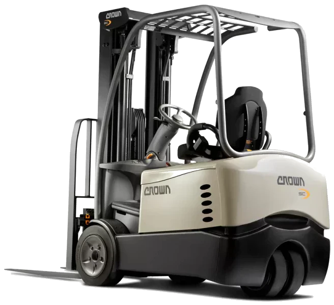 Used Crown electric warehouse forklift available in Central PA