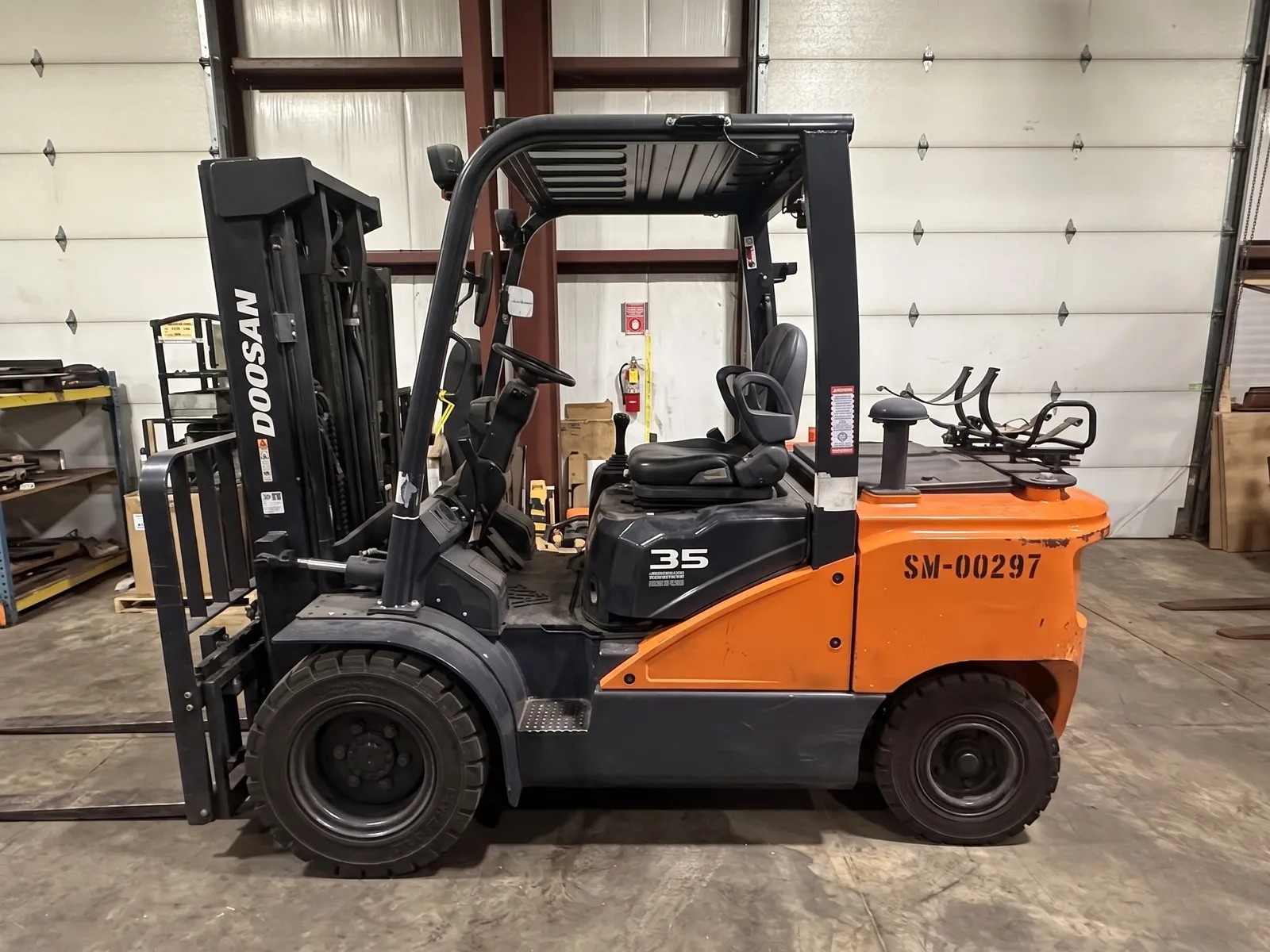 Used Doosan counterbalanced forklift available in Central PA