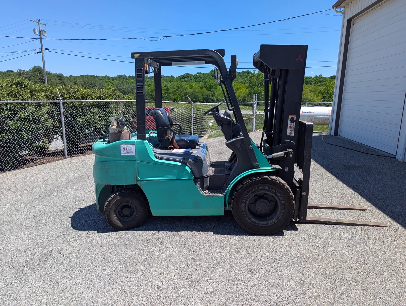 Used Mitsubishi counterbalanced forklift available in Central PA